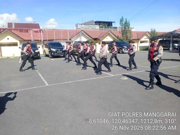 SATUAN SAMAPTA GELAR LATIHAN DALMAS AWAL UNTUK TINGKATKAN KEMAMPUAN PERSONEL SAMAPTA.