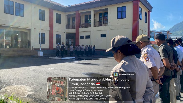 Kasi Humas Polres Manggarai Tekankan Etika Bermedia Sosial pada Apel Pagi
