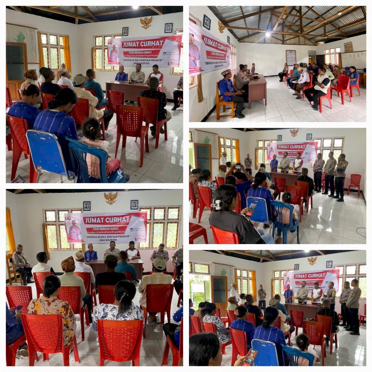 JUMAT CURHAT: POLISI HADIR DENGARKAN KELUHAN MASYARAKAT DI DESA RANAKA