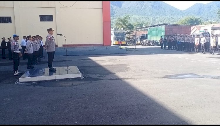 APEL PAGI POLRES MANGGARAI: KAPOLRES TEKANKAN HASIL RAPIM MABES POLRI DAN PENGUATAN PELAYANAN KEPADA MASYARAKAT