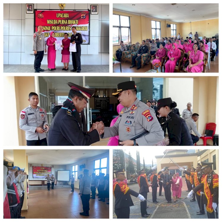 UPACARA WISUDA PURNA BHAKTI PERSONEL POLRES MANGGARAI: AKP HERIBERTUS EDOT RESMI AKHIRI MASA PENGABDIAN