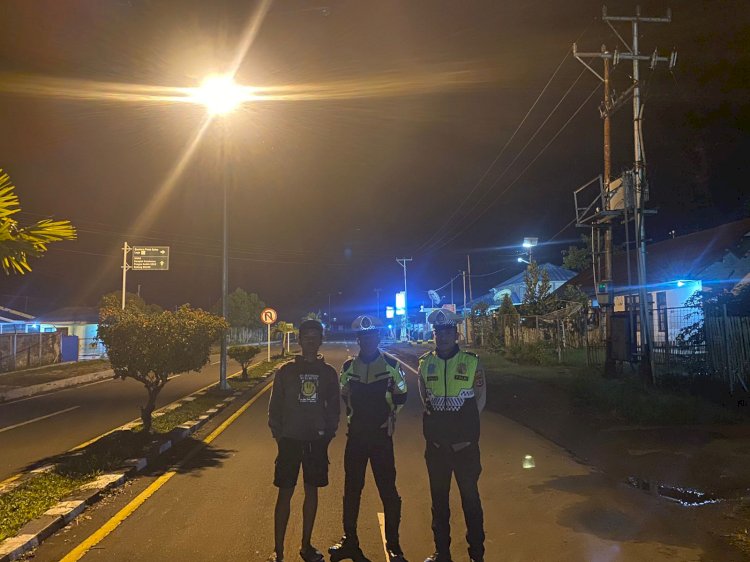 Polres Manggarai Gelar Patroli Malam Antisipasi Balap Liar dan Parkir Liar di Kota Ruteng