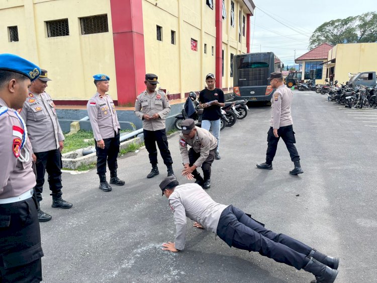 SIEPROPAM POLRES MANGGARAI GELAR OPSGAKTIBLIN UNTUK TINGKATKAN KEDISIPLINAN PERSONEL