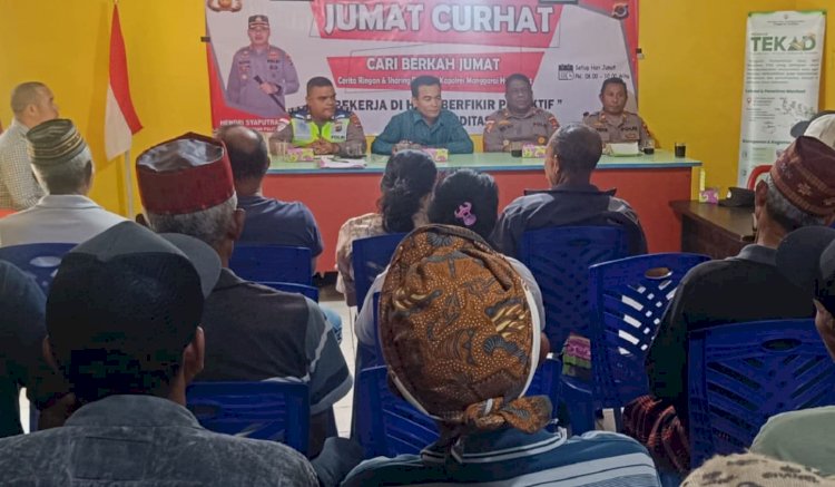 JUMAT CURHAT POLRES MANGGARAI SERAP ASPIRASI WARGA DESA RANGGI