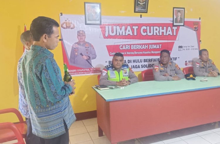 JUMAT CURHAT POLRES MANGGARAI SERAP ASPIRASI WARGA DESA RANGGI