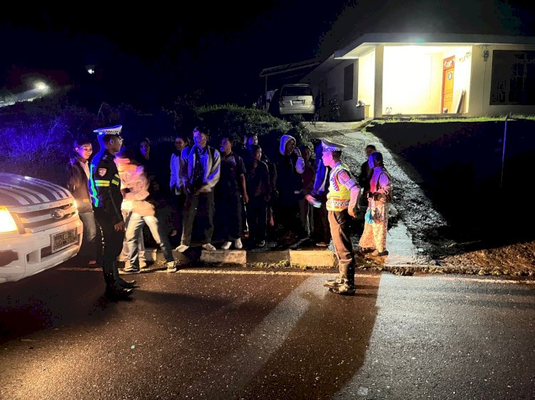 Patroli Malam Polres Manggarai Antisipasi Balap Liar dan Parkir Liar