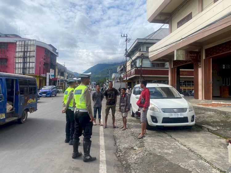 Sat Lantas Polres Manggarai Laksanakan Patroli KRYD dan Pam Turlalin di Kota Ruteng
