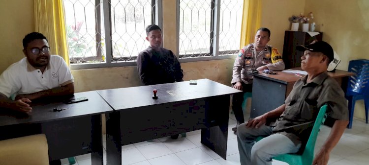 Bhabinkamtibmas Desa Buar Laksanakan Sambang Tokoh Pemerintah dan Sosialisasi Kamtibmas