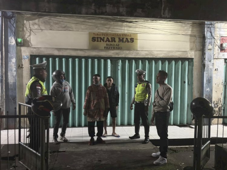 GIAT PATROLI MALAM ANTISIPASI BALAP LIAR DAN PARKIR LIAR WILAYAH HUKUM POLRES MANGGARAI