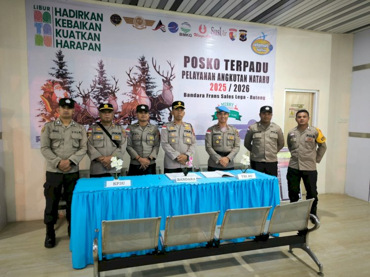 Wakapolres Manggarai Bersama Kasi Propam Lakukan Pengecekan dan Pengawasan Personel Pengamanan Operasi Lilin Turangga 2025