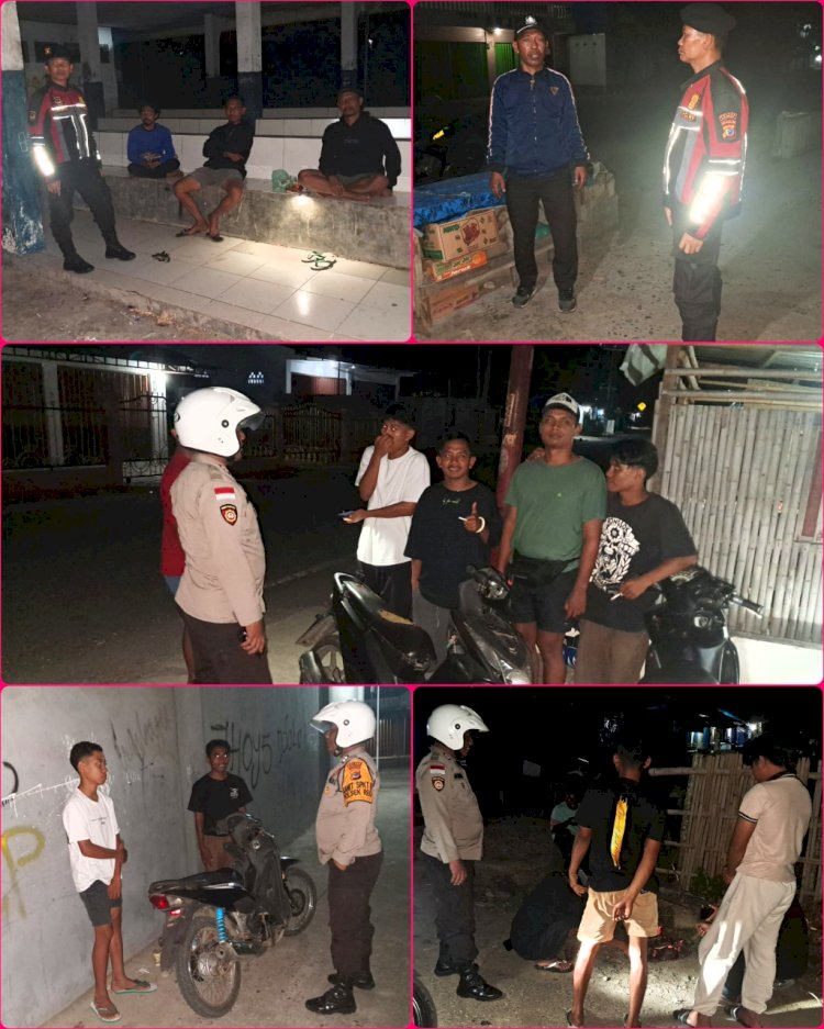 Polsek Reo Pastikan Kecamatan Reok Tetap Aman Melalui Patroli 1×12 Jam