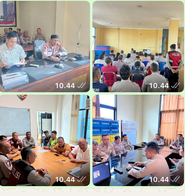 TINGKATKAN KETAKWAAN DAN KEIMANAN, PERSONIL POLRES MANGGARAI IKUTI ZOOM MEETING BINROHTAL,WUJUDKAN  PERSONEL POLRI YANG PRESISI DAN HUMANIS UNTUK  MASYARAKAT.