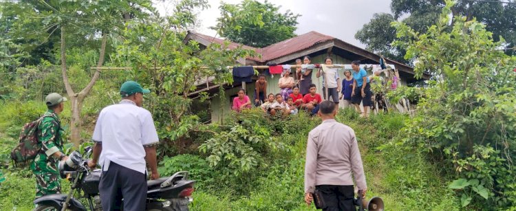 SINERGITAS TNI–POLRI PERKUAT KAMTIBMAS DI DESA GOLO LANGKOK, RAHONG UTARA
