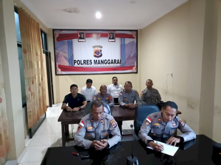 Perkuat Mental dan Iman Personel, Polres Manggarai Gelar Zoom Meeting Bimbingan Rohani