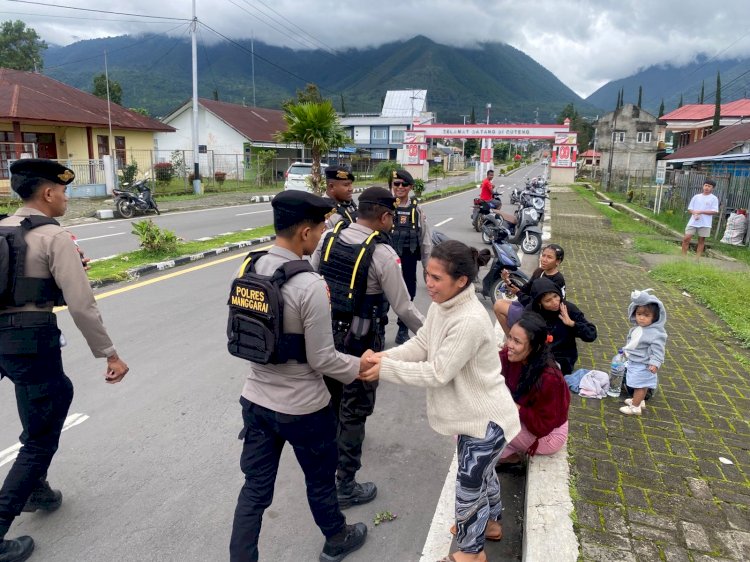 Unit Turjawali Sat Samapta Polres Manggarai Laksanakan Patroli Kota, Jaga Kamtibmas Tetap Aman dan Kondusif