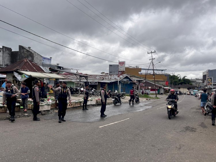 Unit Turjawali Sat Samapta Polres Manggarai Laksanakan Patroli Kota, Jaga Kamtibmas Tetap Aman dan Kondusif
