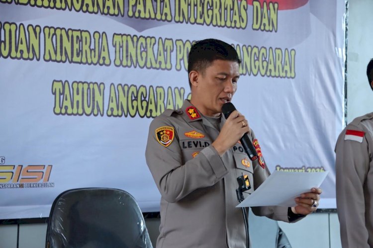 Wujudkan Transparansi, Polres Manggarai Selenggarakan Sosialisasi DIPA/RKA-KL, Penandatanganan Pakta Integritas dan Perjanjian Kinerja Tahun 2026