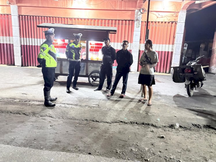 Patroli Malam Polres Manggarai Antisipasi Balap Liar dan Kecelakaan Lalu Lintas