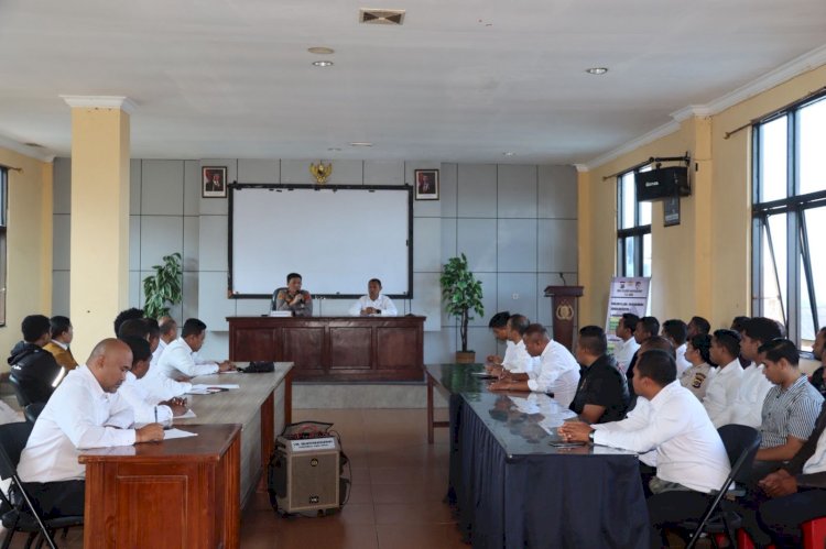Wujudkan penegakan hukum yang propesional  dan proposional , Kapolres Manggarai Beri Arahan Khusus kepada Satuan Reskrim,