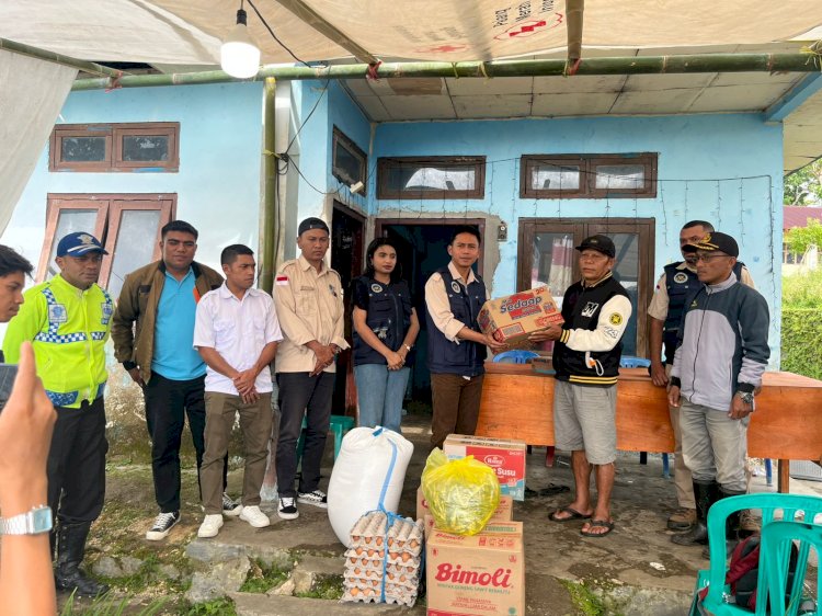 Sat Lantas Polres Manggarai Distribusikan Bantuan Logistik untuk Korban Bencana Alam di Lamba Leda