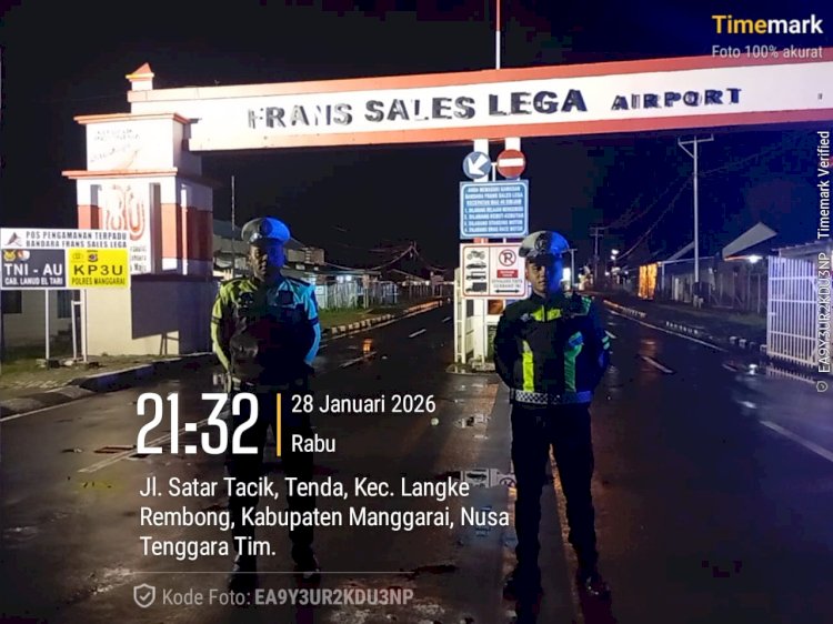 PATROLI MALAM POLRES MANGGARAI ANTISIPASI BALAP LIAR DAN LAKA LANTAS