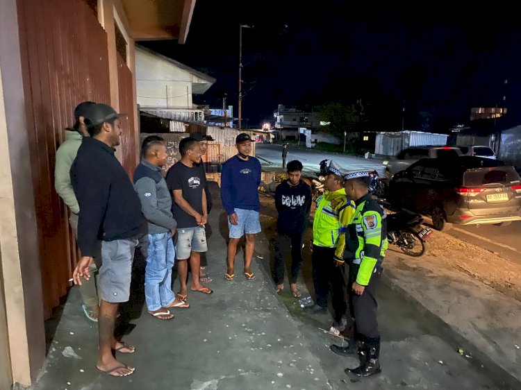 Patroli Malam, Polres Manggarai Antisipasi Balap Liar dan Laka Lantas