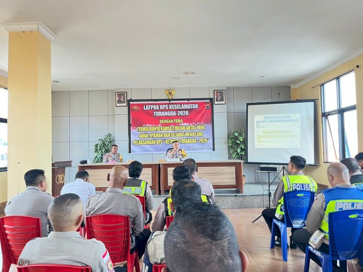 Latihan Pra Operasi Keselamatan Turangga 2026 Digelar, Waka Polres Manggarai Tekankan Kesiapan Personel dan Pendekatan Humanis