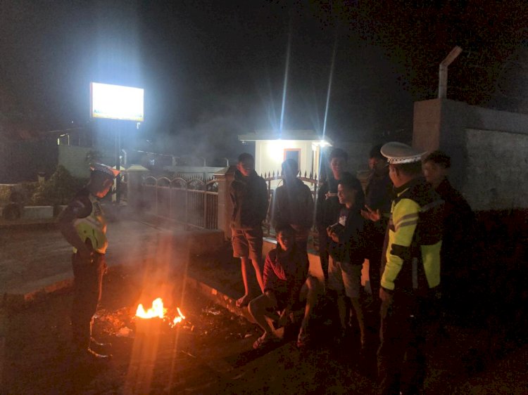 Patroli Malam Polres Manggarai Antisipasi Balap Liar dan Laka Lantas