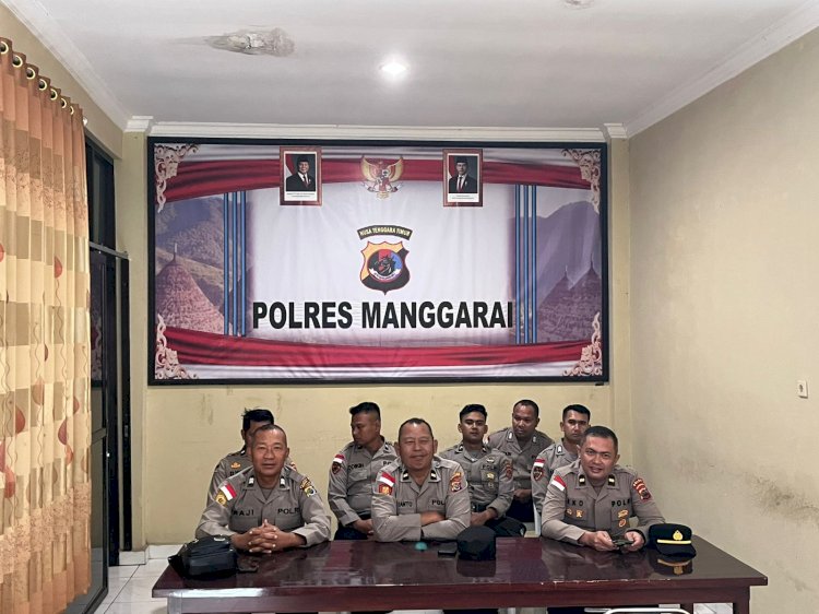 Polres Manggarai Polda NTT Gelar Zoom Meeting Bimbingan Rohani Agama Islam dan Hindu