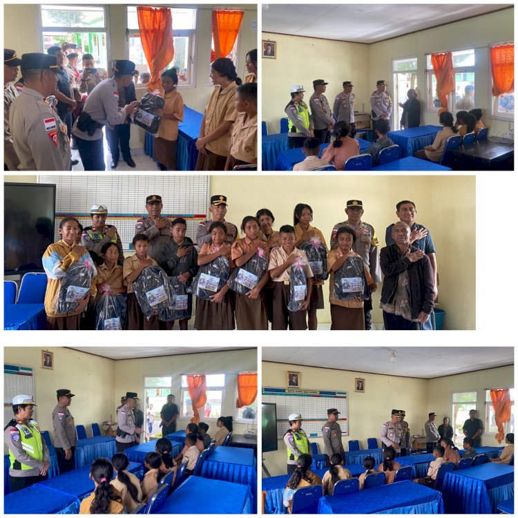 Wujud Kepedulian Inklusif, Kapolres Manggarai Polda NTT Salurkan Bantuan Pendidikan bagi Siswa SLBN Tenda Ruteng