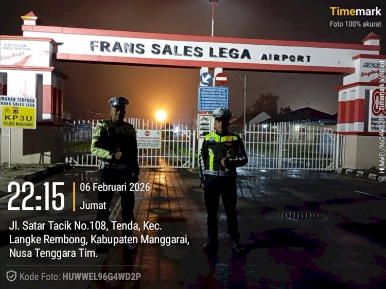 Patroli Malam Polres Manggarai Polda NTT Antisipasi Balap Liar dan Laka Lantas