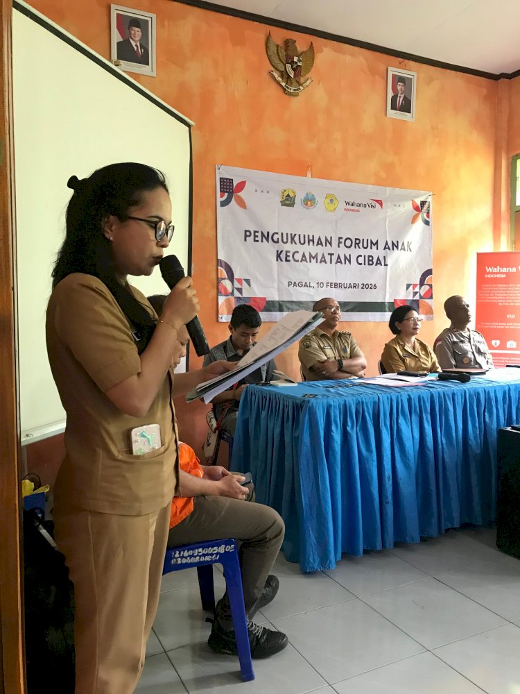 Wujudkan Generasi Cerdas, Kapolsek Cibal Hadiri Pembentukan Forum Anak Kecamatan Cibal .