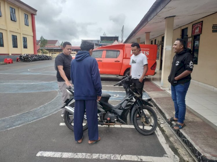 Team Jatanras Polres Manggarai Amankan Barang Bukti Curanmor, Pelaku Masih Diburu