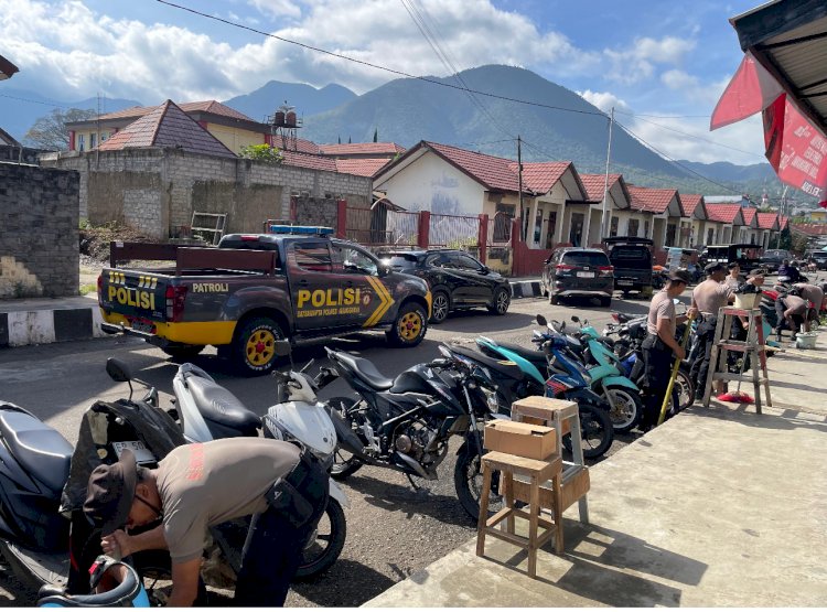 Dukung Program Presiden ASRI, Sat Samapta Polres Manggarai Polda NTT, Gelar Bhakti Sosial di Jalan Bhayangkara