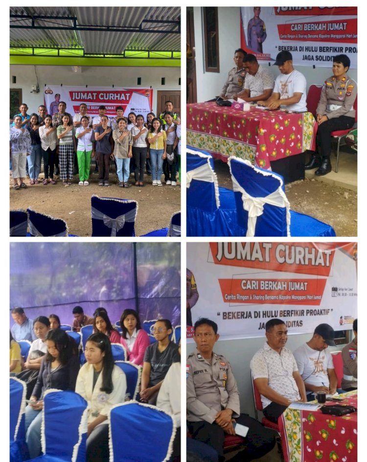 Jumat Curhat Polres Manggarai, Warga Tenda Sampaikan Aspirasi Kamtibmas dan Solusi Bersama