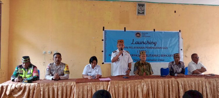 Bhabinkamtibmas Cibal Amankan dan Dampingi Launching SPPG di SMA Negeri 1 Cibal