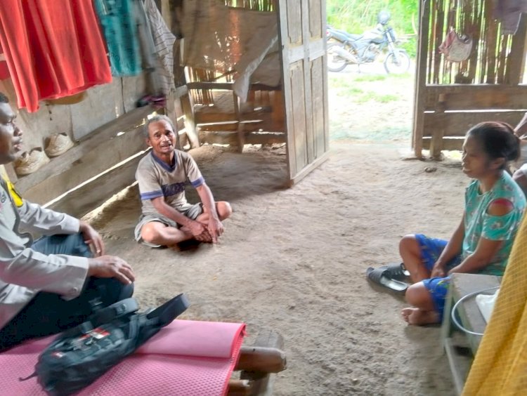 BHABINKAMTIBMAS DESA GOLOWOI LAKSANAKAN SAMBANG DAN PATROLI, WUJUD KEPEDULIAN TERHADAP WARGA