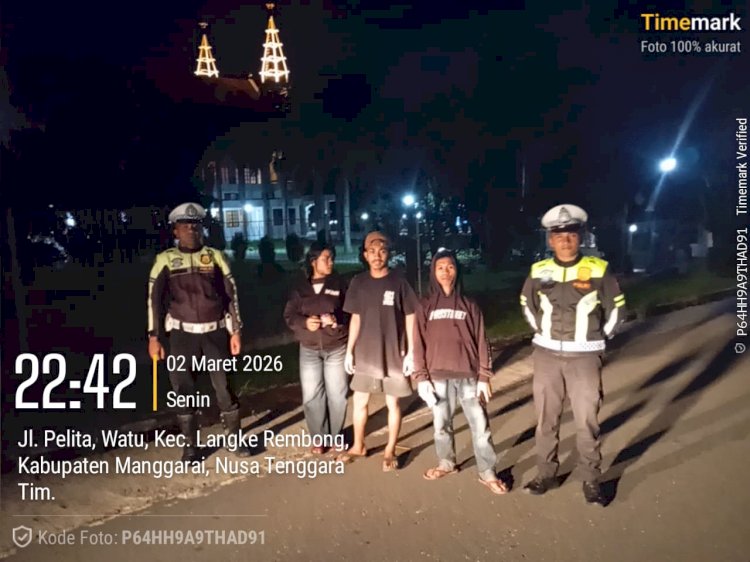 Polres Manggarai Intensifkan Patroli Malam Antisipasi Balap Liar dan Laka Lantas