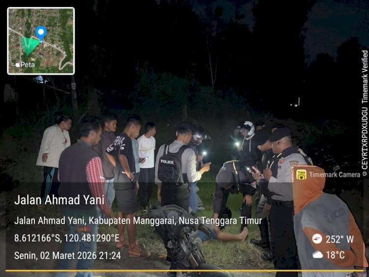 Patroli Perintis Presisi Sat Samapta Polres Manggarai Jaga Kamtibmas Tetap Kondusif