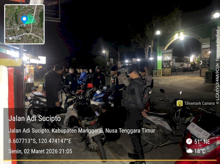 Patroli Perintis Presisi Sat Samapta Polres Manggarai Jaga Kamtibmas Tetap Kondusif