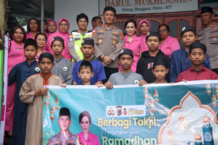NTT Penuh Kasih, Ramadhan Penuh Berkah: Polres Manggarai Berbagi Takjil dan Buka Puasa Bersama