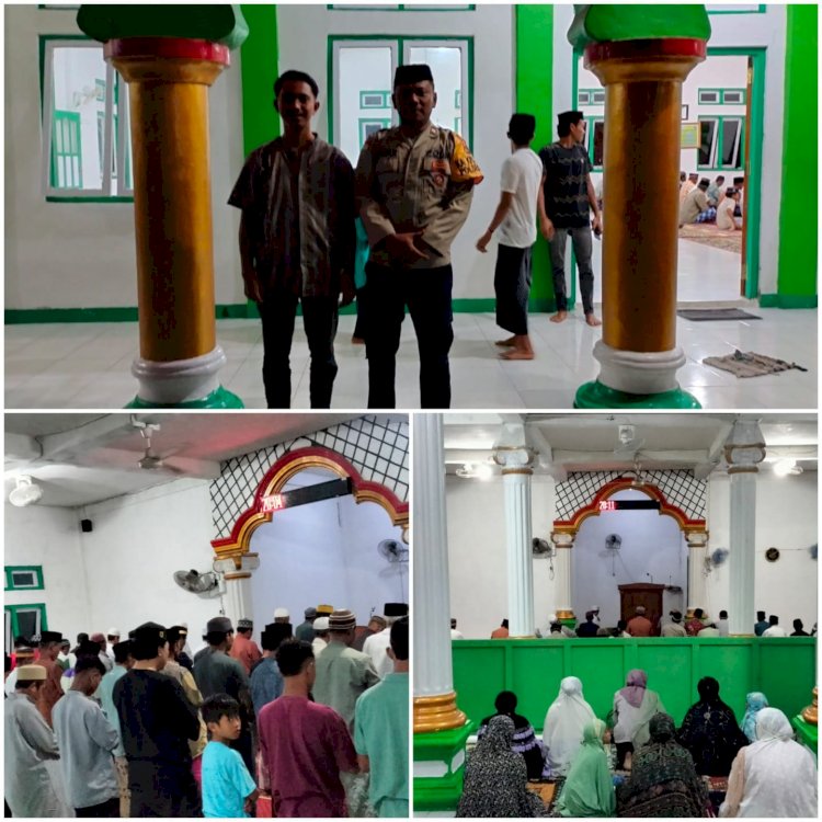 Pengamanan Sholat Tarawih Ramadhan 1447 H di Wilayah Kecamatan Reok Berjalan Aman dan Lancar