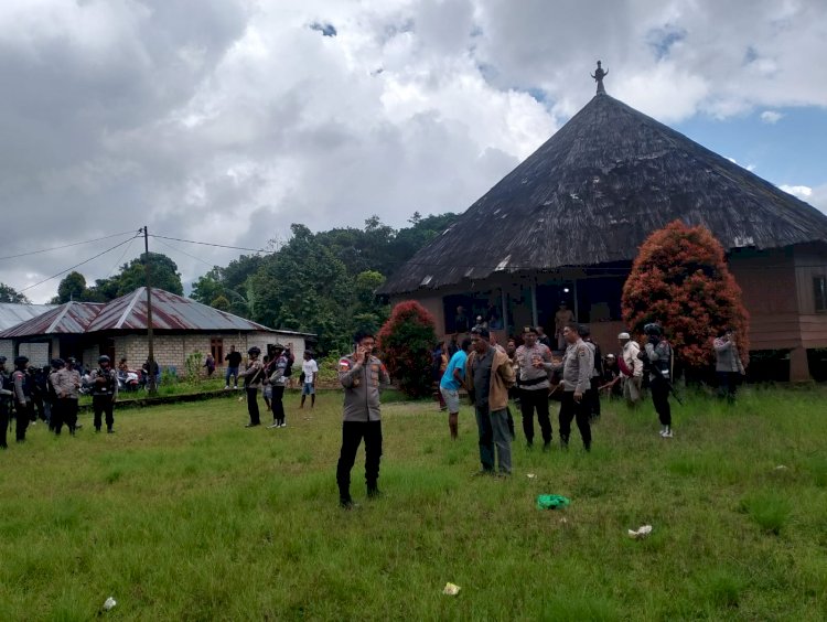 Respon dan Gerak Cepat Polres Manggarai, Kapolres Pimpin Langsung Cegah Perang Antar Kampung Akibat Sengketa Tanah di Kecamatan Ruteng