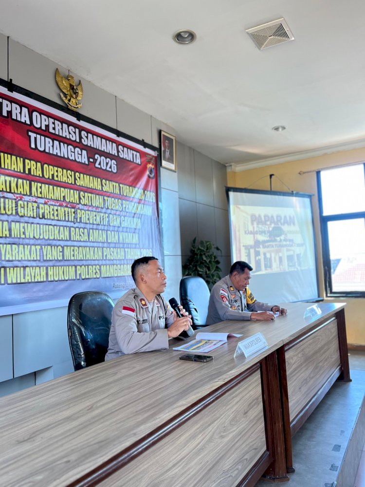 Wujudkan Pengamanan Paskah yang Kondusif, Polres Manggarai Gelar Latihan Pra Operasi Samana Santa Turangga 2026
