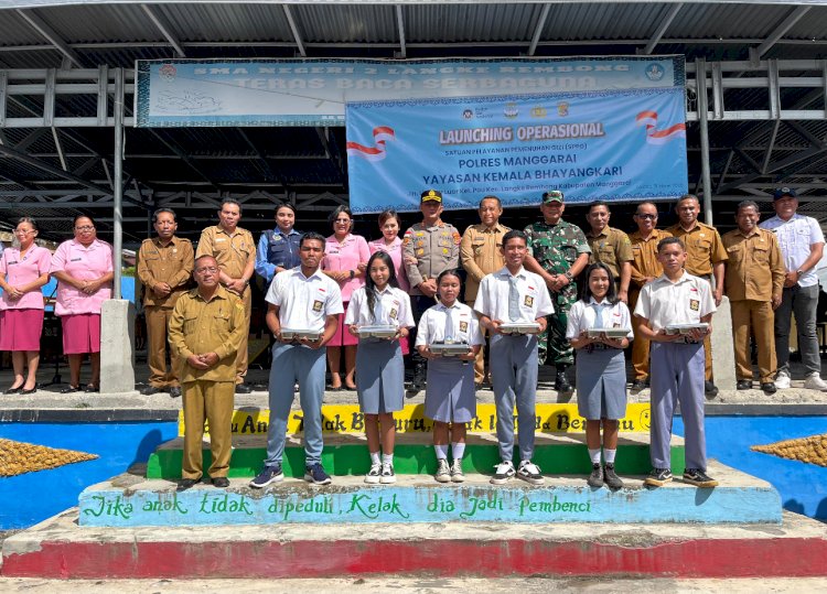 Dukung Program Pemerintah, Polres Manggarai Launching Operasional SPPG untuk Pemenuhan Gizi Masyarakat