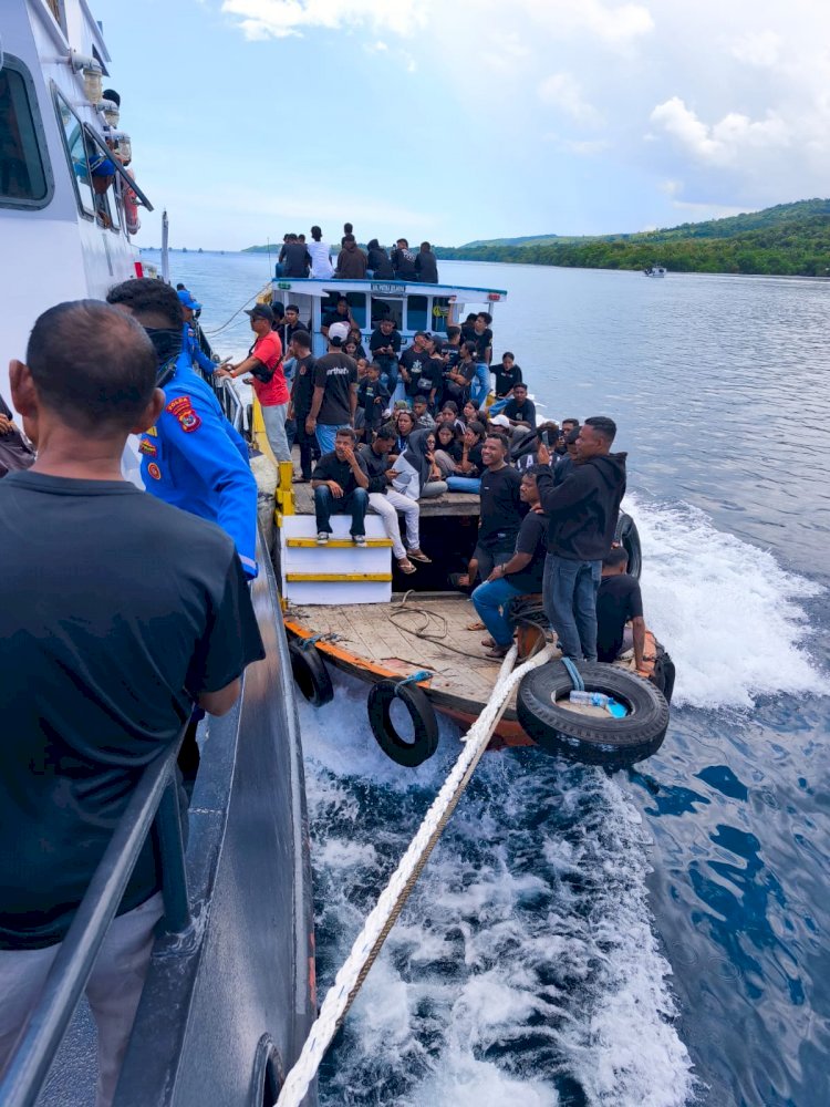 Wujud Nyata Polda NTT Penuh Kasih: Antisipasi Dini KP. TIMOR 3016 Pastikan 96 Peziarah Semana Santa Tiba dengan Selamat