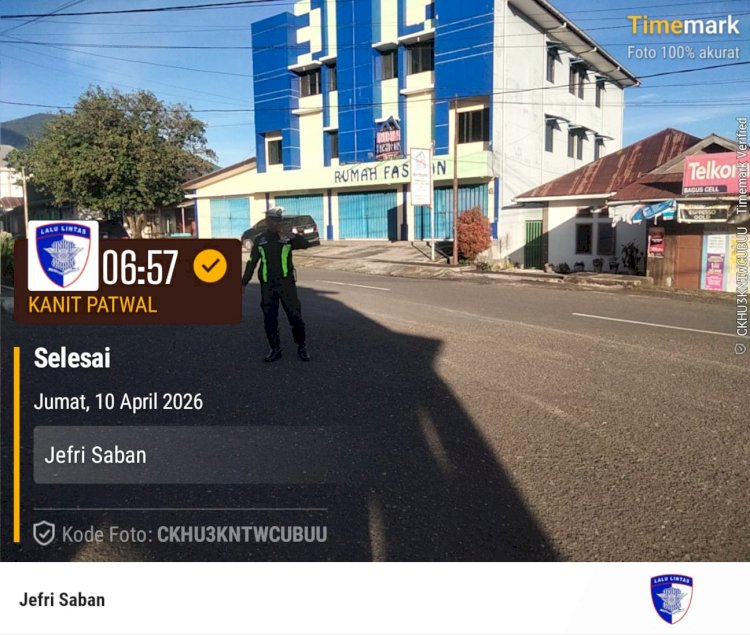 Sat Lantas Polres Manggarai Laksanakan Pengaturan Pagi, Wujudkan Kelancaran Arus Lalu Lintas