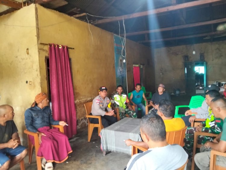 Bhabinkamtibmas Kecamatan Ruteng Intensifkan Patroli dan Sambang Warga di Desa Pong La’o