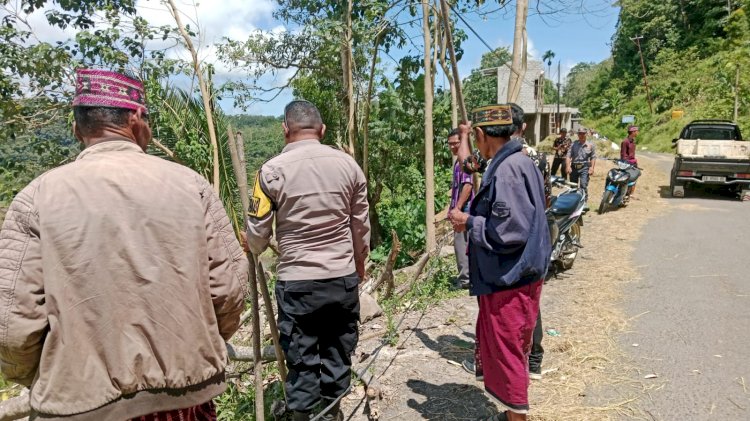 Bhabinkamtibmas Desa Nao Hadiri Mediasi Sengketa Tanah, Wujudkan Penyelesaian Secara Kekeluargaan