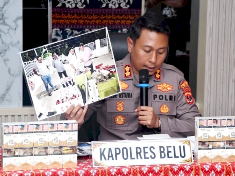 Kapolda NTT Pimpin Langsung Konferensi Pers, Jaringan Rokok Ilegal Internasional di Perbatasan RI-RDTL Berhasil Dibongkar*